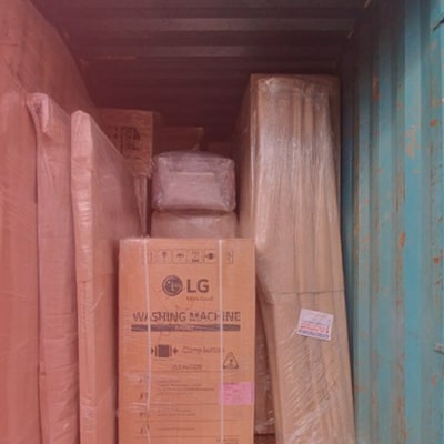 goods loaded in the truck